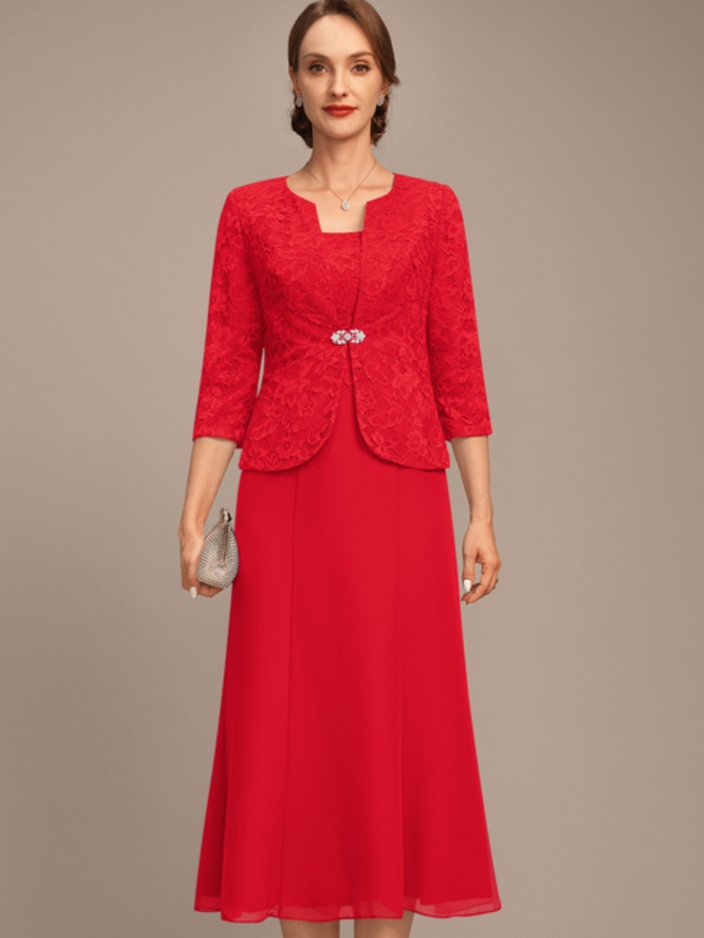 BRAND NEW! Elegant Red Dress & Jacket ❤️
